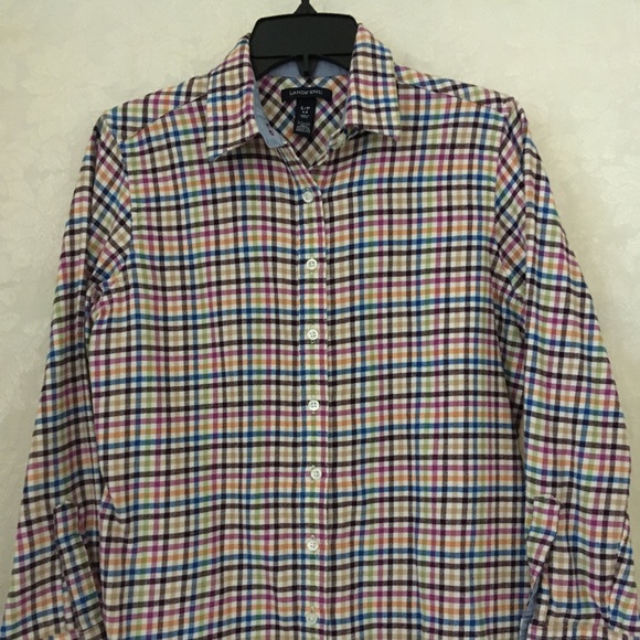 Lands' End Flannel Shirt SP - Picture 2 of 9